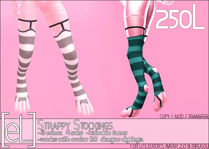 [eL] (Wear me!) Strappy Stockings Unpack HUD 1.0
