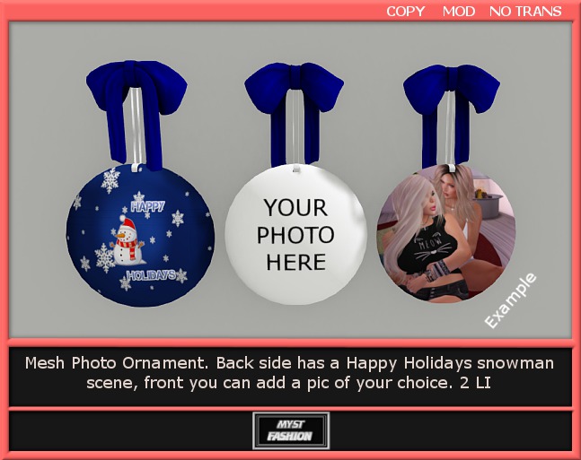 Photo Ornament 1