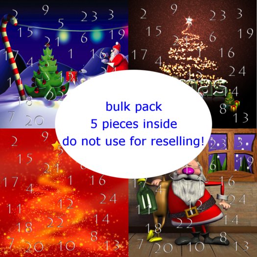 WKS Advent Calendar bulk pack 5 pieces
