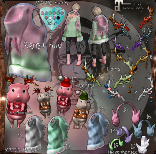 14.Yokai - First Snow -  Mantle bunny (blue)