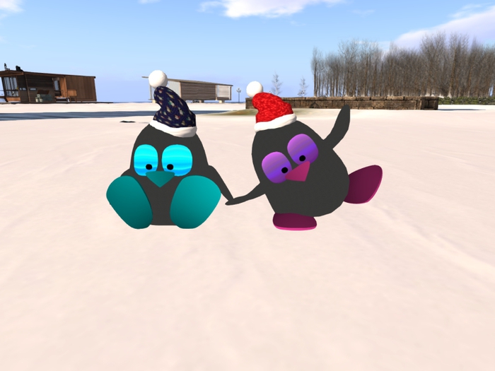 Cristmas Sliding Penguin (wander)