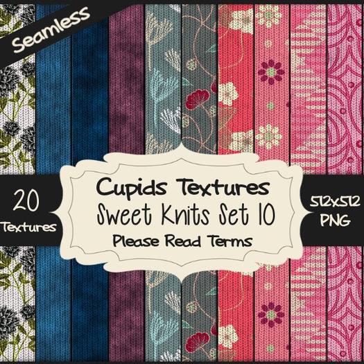 *Cupids Textures * 20 SWEET KNITS SET 10