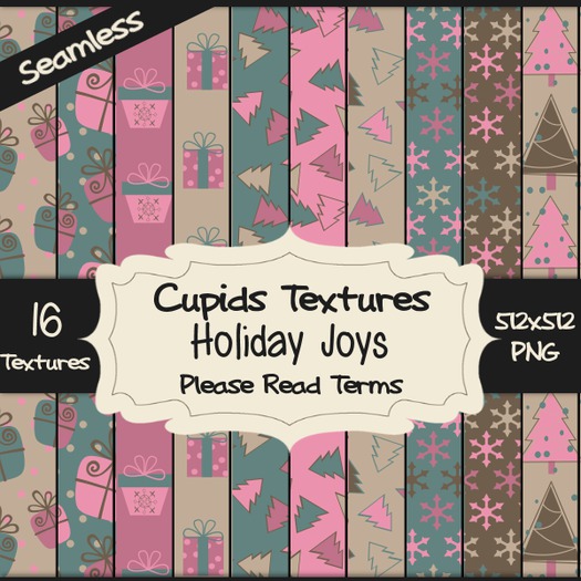 *Cupids Textures * 16 HOLIDAY JOYS