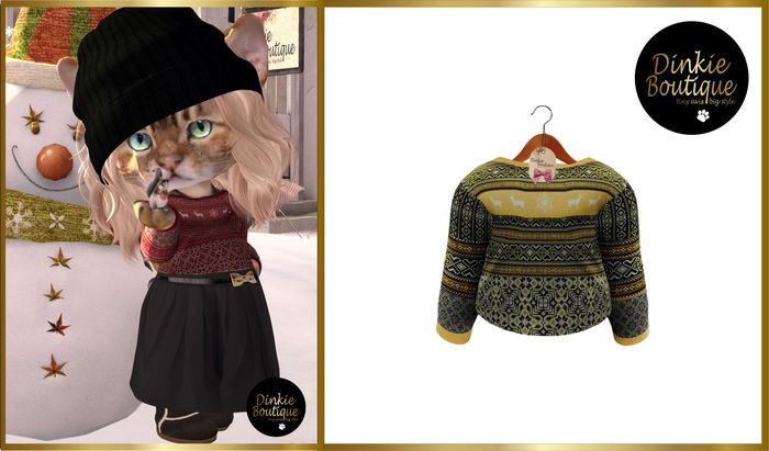 *DB* DINKIES WINTER SWEATER yellow