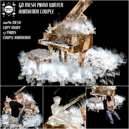 GD MESH PIANO WINTER ANIMATION COUPLE