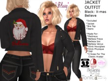 *BSASSY* HOLIDAY JACKET OUTFIT BLACK BELIEVE