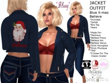 *BSASSY* HOLIDAY JACKET OUTFIT BLUE BELIEVE