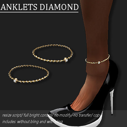 ANKLET DIAMOND GOLD     -RYCA-