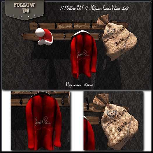 !! Follow US !! Alpine Santa Claus shelf COPY version box