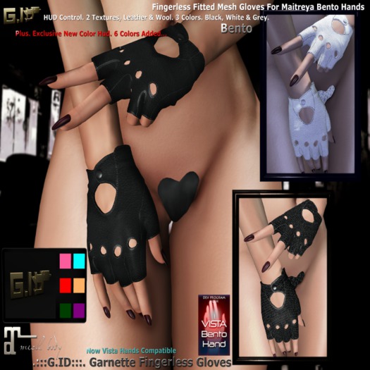 .:::G.ID:::. Garnette Fingerless Glove (Color)