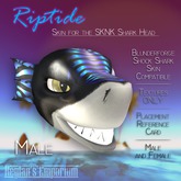 -Reylan's Emporium- SKNK Riptide Shark Head Textures (Blue)