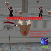 Christmas Schticks Santa & Rudy givers=xmas sac
