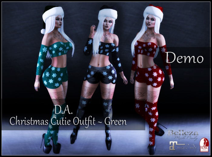 D.A. Christmas Cutie Outfit ~Demo Green~