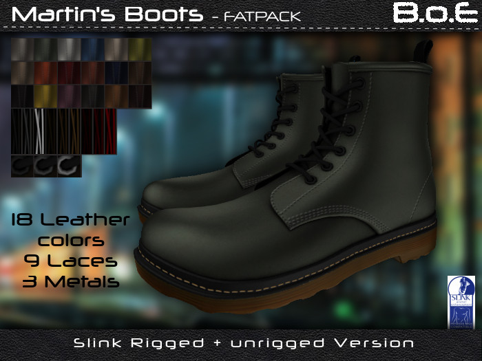 B.o.E - Martins Cowhide Leather Boots FATPACK
