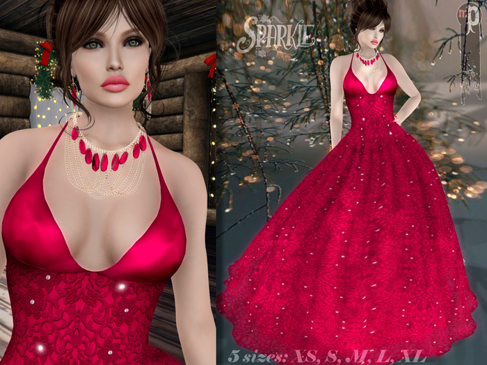 * Sparkle * Gown and Jewelry
