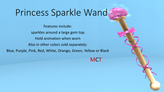Princess Sparkle wand Pink