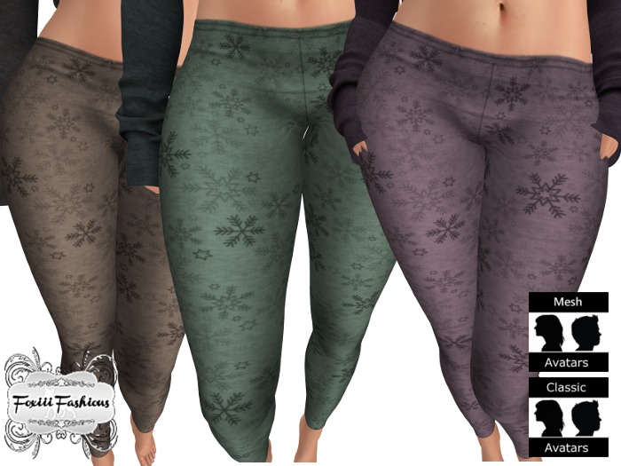 Sandra Snowflake Winter Leggings