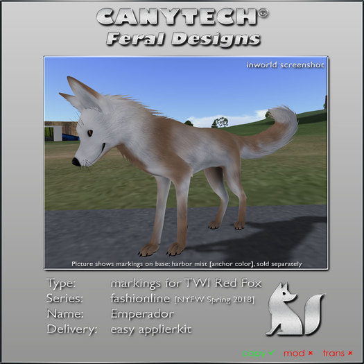 Canytech fur TWI Fox - mark emperador
