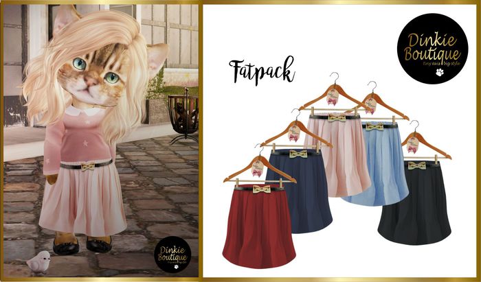 *DB* DINKIES PLEATED MAXI SKIRT *Fatpack*