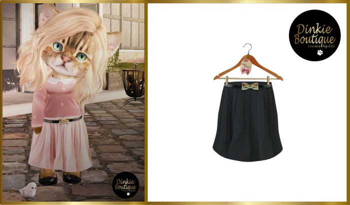 *DB* DINKIES PLEATED MAXI SKIRT black