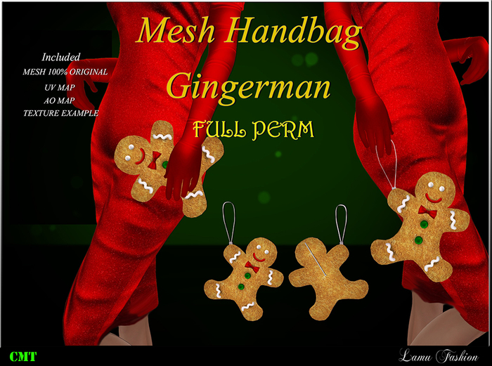 -Lamu Fashion-Mesh Handbag Gingerman FULL PERM