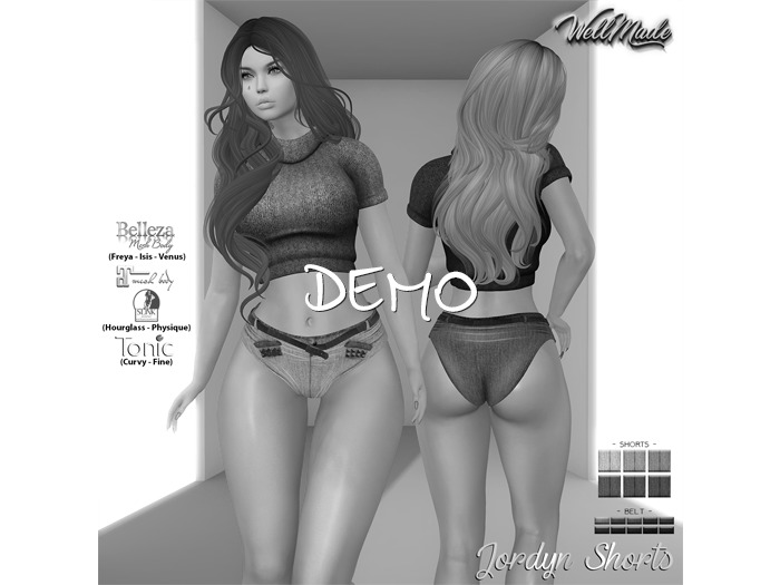 [WellMade] Jordyn Shorts DEMO
