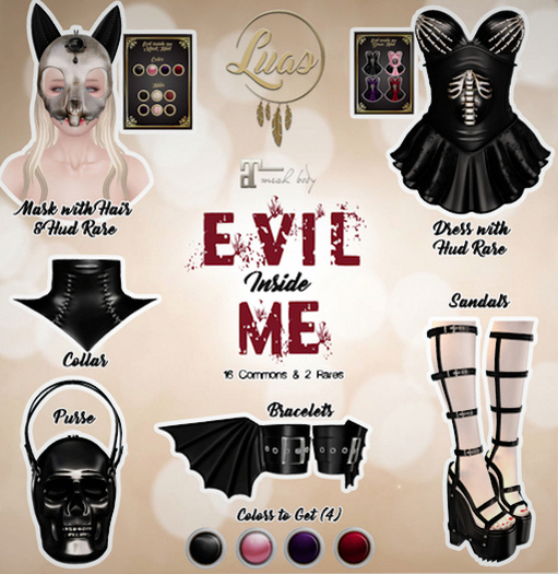 Luas Evil Inside Me Bracelets Pink