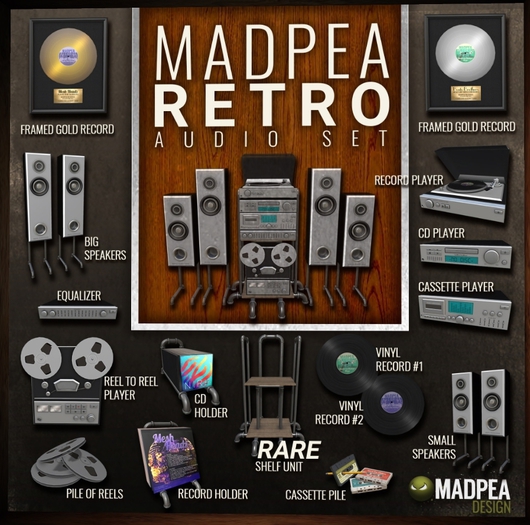 MadPea Retro Audio Record Holder
