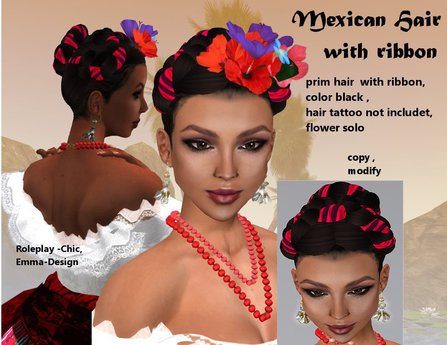 Second Life Marketplace - RP-Chic Mexican Lady Camila red