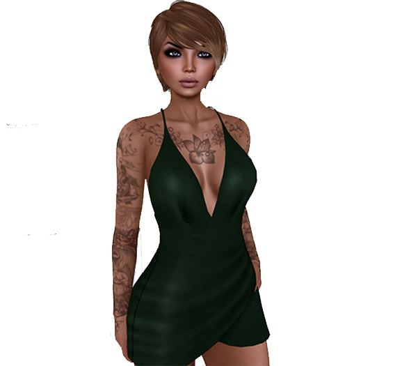 Mini cocktail dress GREEN