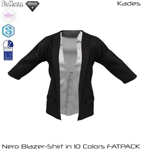 Nero Blazer-Shirt FATPACK