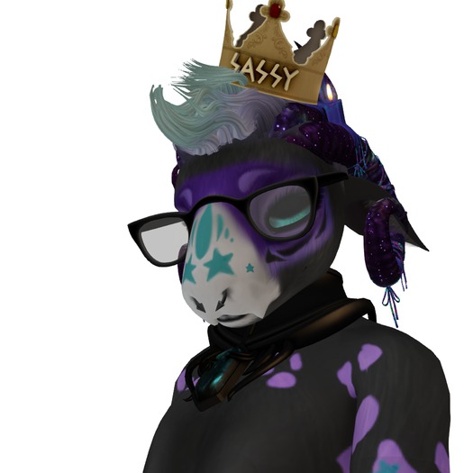 Furry Hipster Glasses - Complete Set