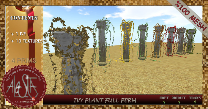 ALESTA << Mesh Ivy Plant 12 Full Perm