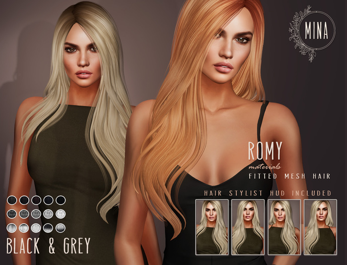 MINA - Romy - Black and greys  [Add to Unpack]