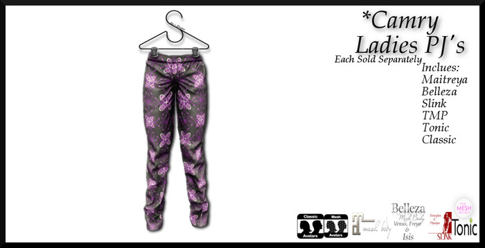 *Shae's Camry Purple Butterflies PJ'S
