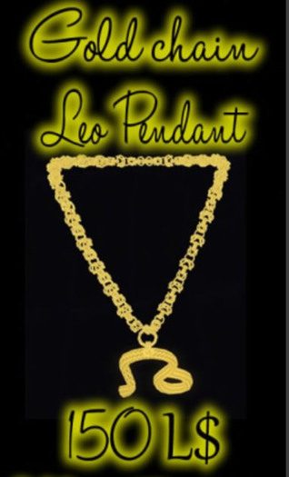 Gold Chain Leo Pendant (mp)