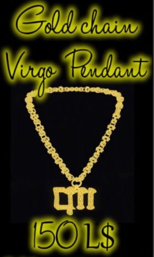 Gold Chain Virgo Pendant (mp)