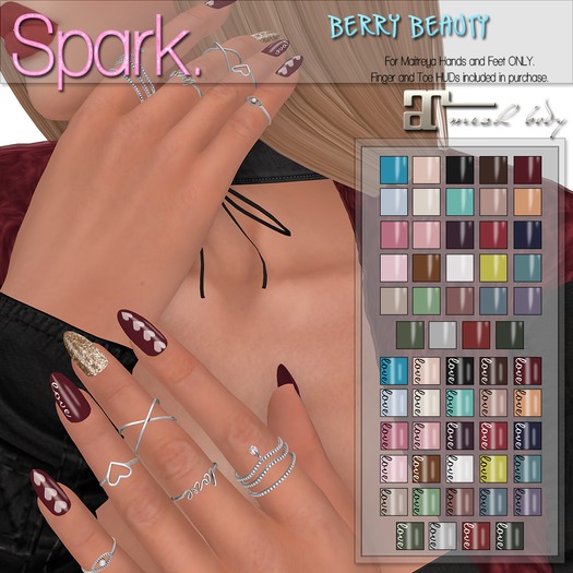 SPARK. - Nails - Berry Beauty *MAITREYA*