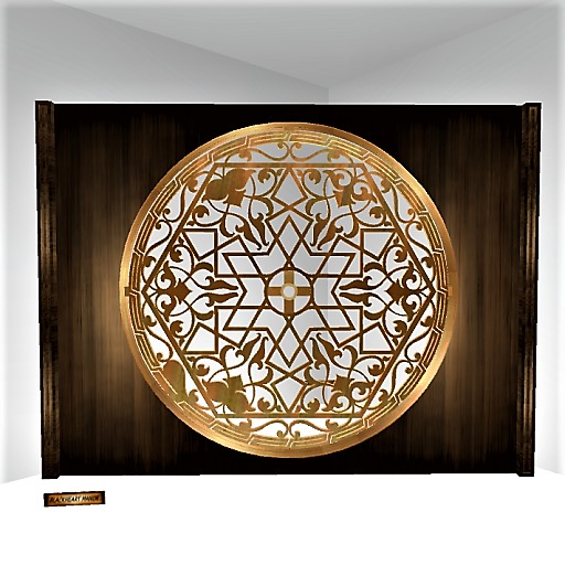 Alchemist Screen-Wood & Brass
