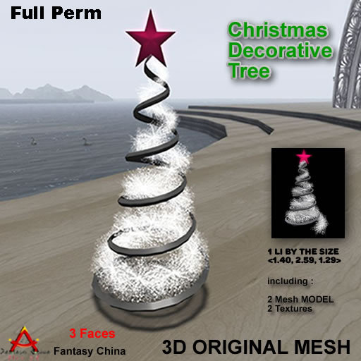 FC- Full Perm Mesh Christmas Decorative Tree 