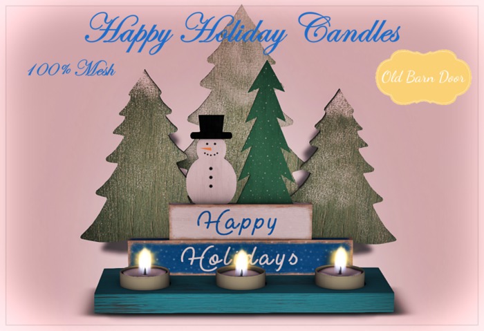 {OBD} HAPPY HOLIDAYS CANDLES 