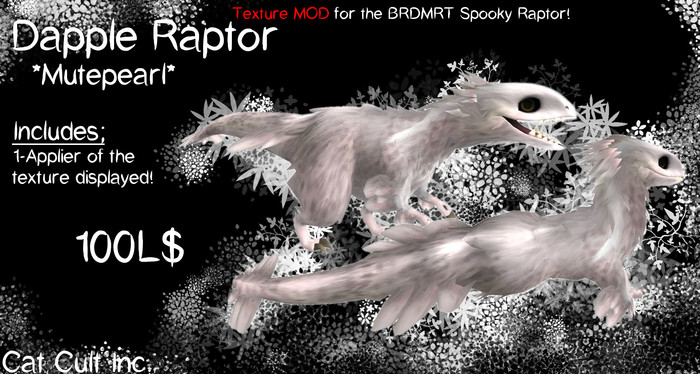 Cat Cult Inc. Spooky Raptor Dapple Mutepearl MOD (Boxed)