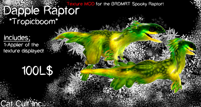 Cat Cult Inc. Spooky Raptor Dapple Tropicboom MOD (Boxed)
