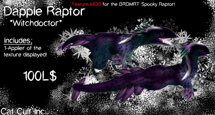 Spooky Raptor Dapple Witchdoctor MOD