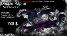 Spooky Raptor Dapple Witchdoctor MOD