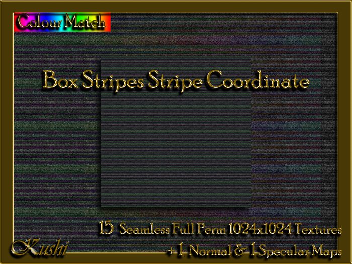 !Kushi! BoxStripesSTRIPE Textures -WEAR TO UNPACK