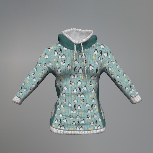 Penguin Fitmesh Hood Sweater