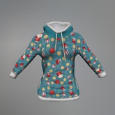 Holiday Presents Fitmesh Hood Sweater