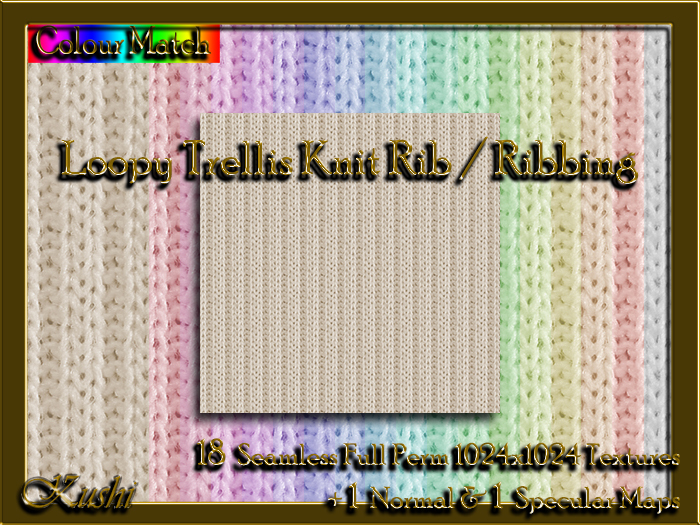 Loopy Trellis Knit Rib / Ribbing Textures