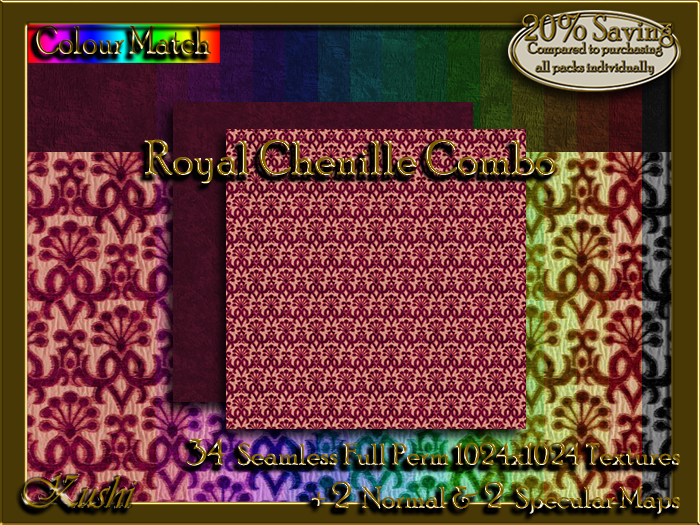 Royal Chenille COMBO Seamless Textures 